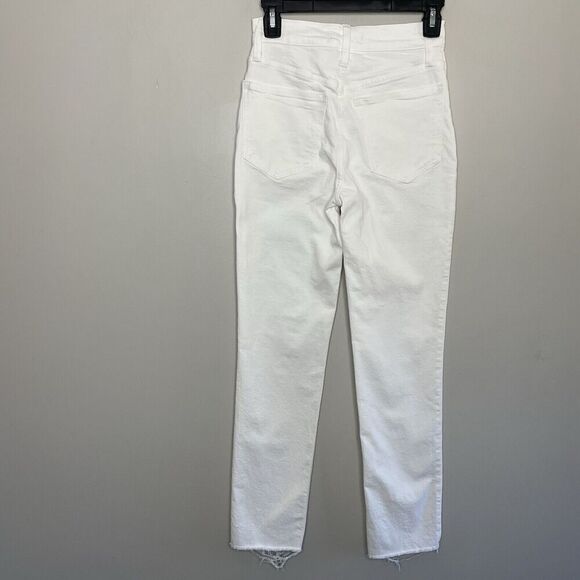 MADEWELL Jeans Women 23 The Perfect Vintage White Raw Hem High Rise NO662 - Picture 8 of 14